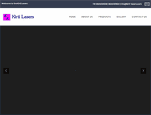 Tablet Screenshot of kirti-lasers.com